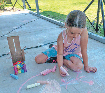 Chalk it up at the farm